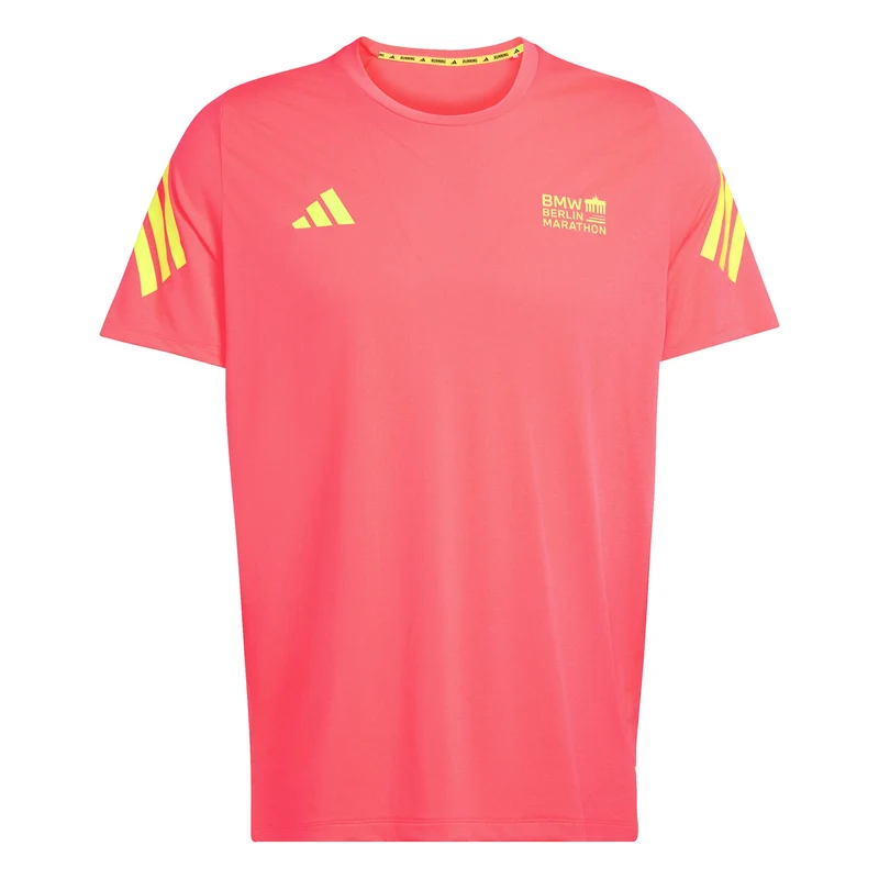 BMW Berlin Laufshirt Herren - koralle, gelb