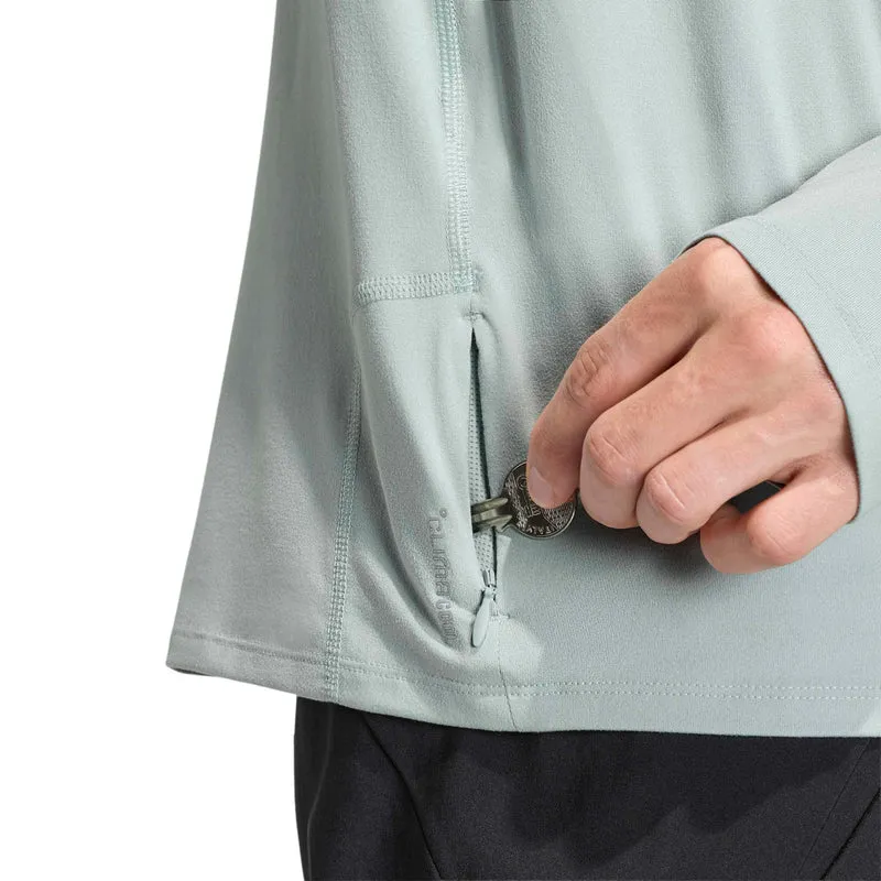 adi365 Zip Laufshirt Herren-mint