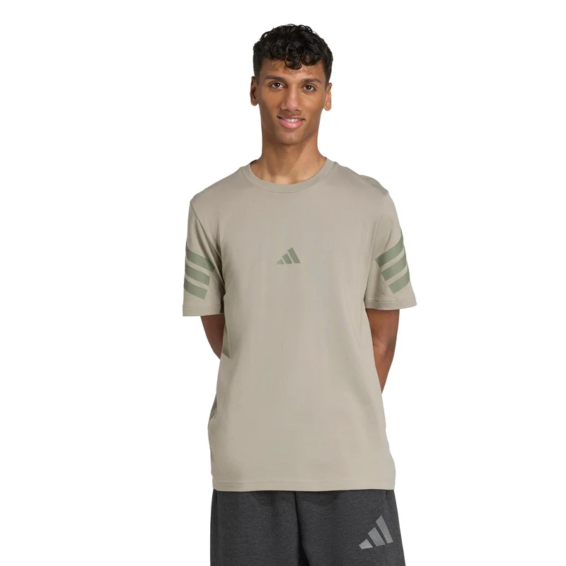 3Stripes Regular T-Shirt Herren-beige