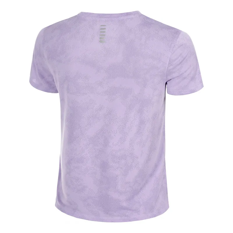 Launch Jacquard Laufshirt Damen-transparent