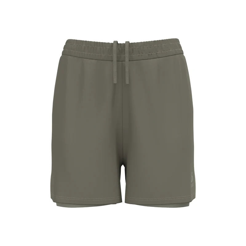 Essential 4in 2in1 Laufshorts Damen-Khaki