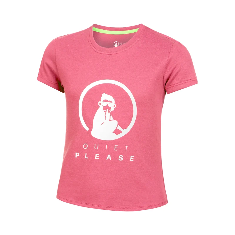 Baseline Logo T-Shirt Mädchen-Pink
