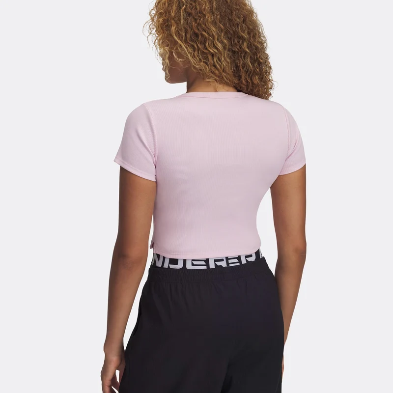 Rival Rib T-Shirt Damen-Pink