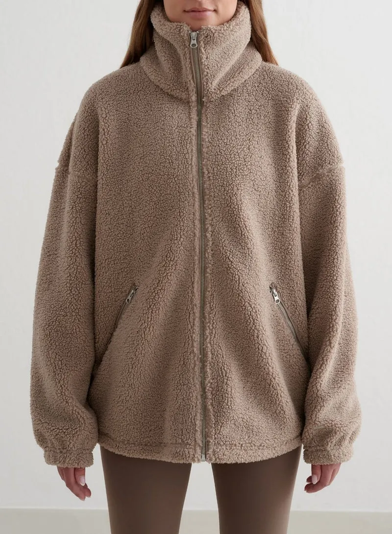 Dark Clay Pile Jacket