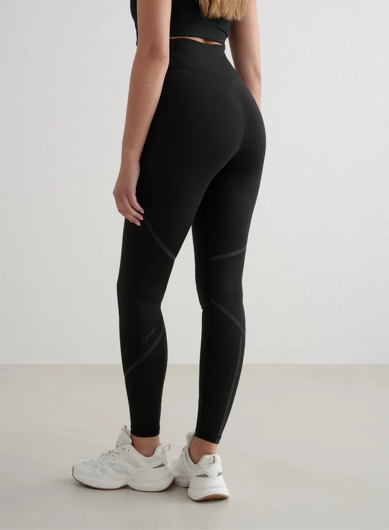 Black Reflective Warming Tights