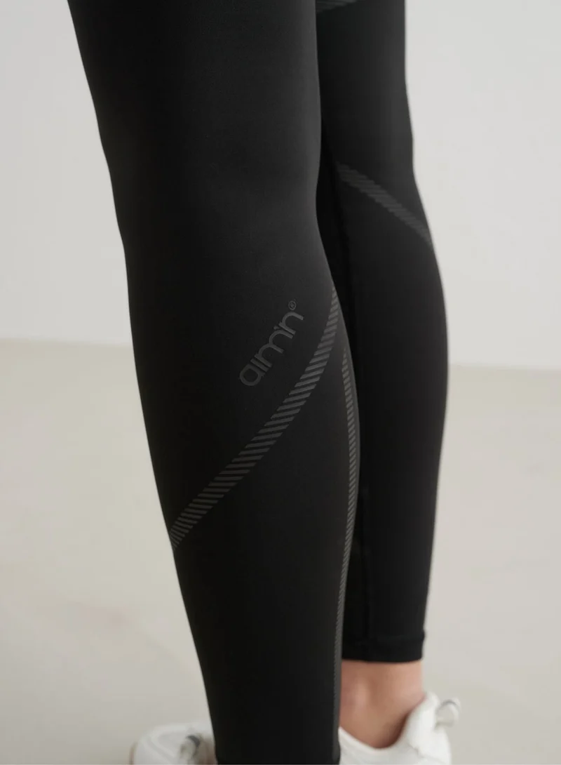 Black Reflective Warming Tights