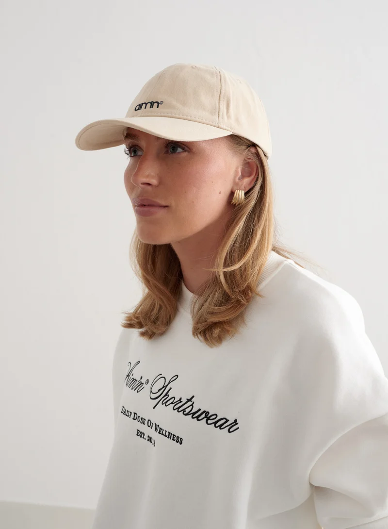Beige Small Logo Cap