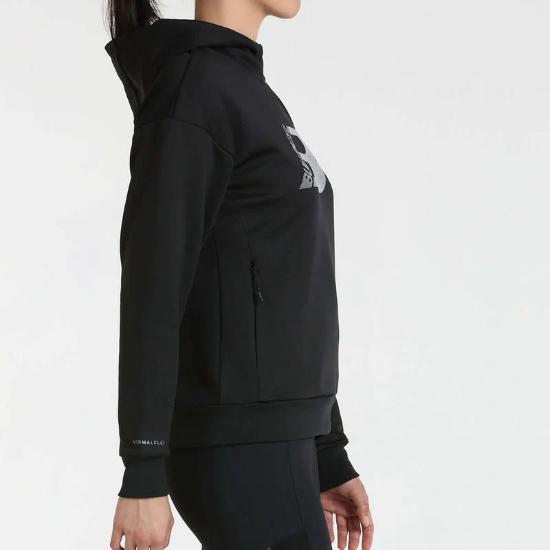 Bullpadel Kapuzenpullover INCACO Damen Schwarz