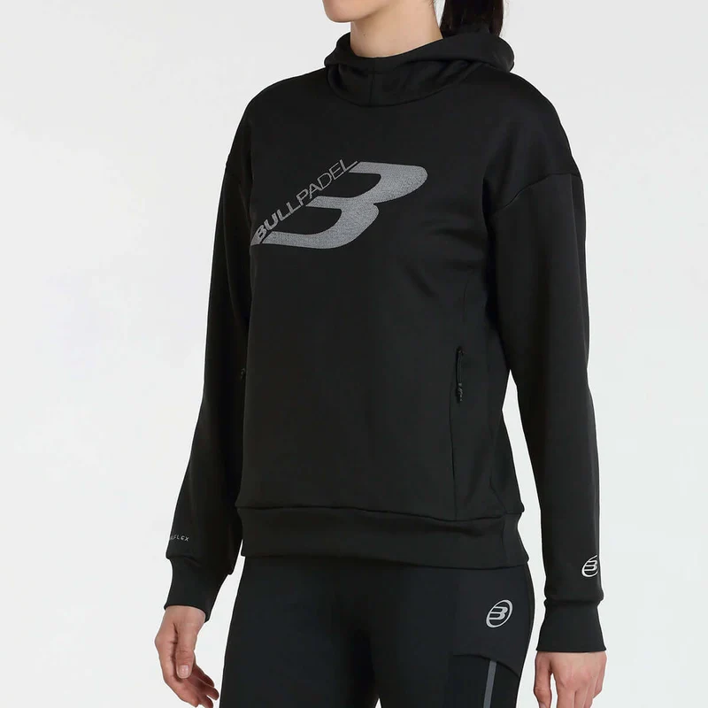 Bullpadel Kapuzenpullover INCACO Damen Schwarz