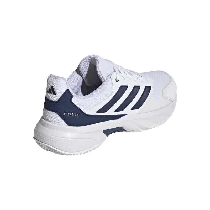 CourtJam Control 3 Sandplatzschuh Herren - weiß, dunkelblau