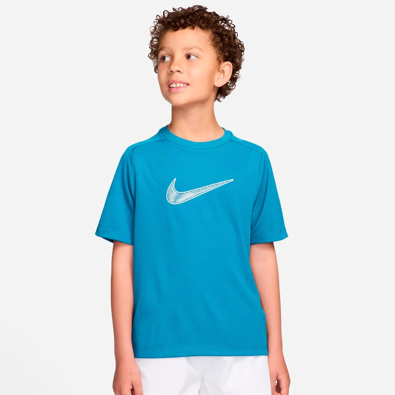 Dri-Fit Multi T-Shirt Jungen - türkis, weiß