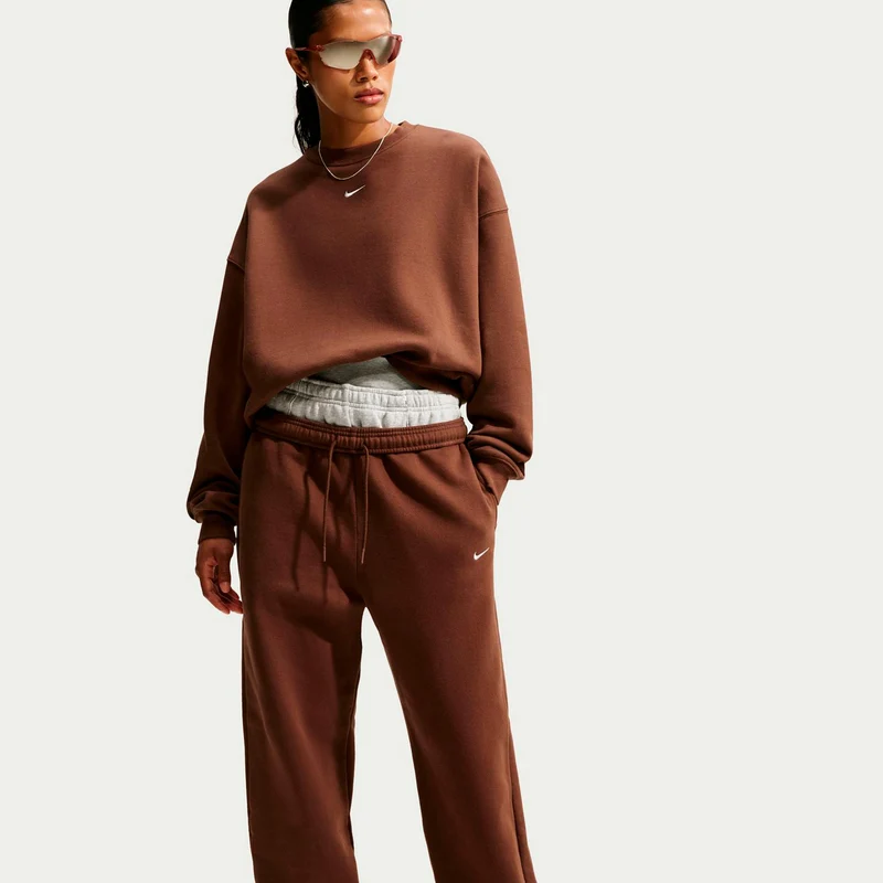 Studio Fleece Trainingshose Damen - braun