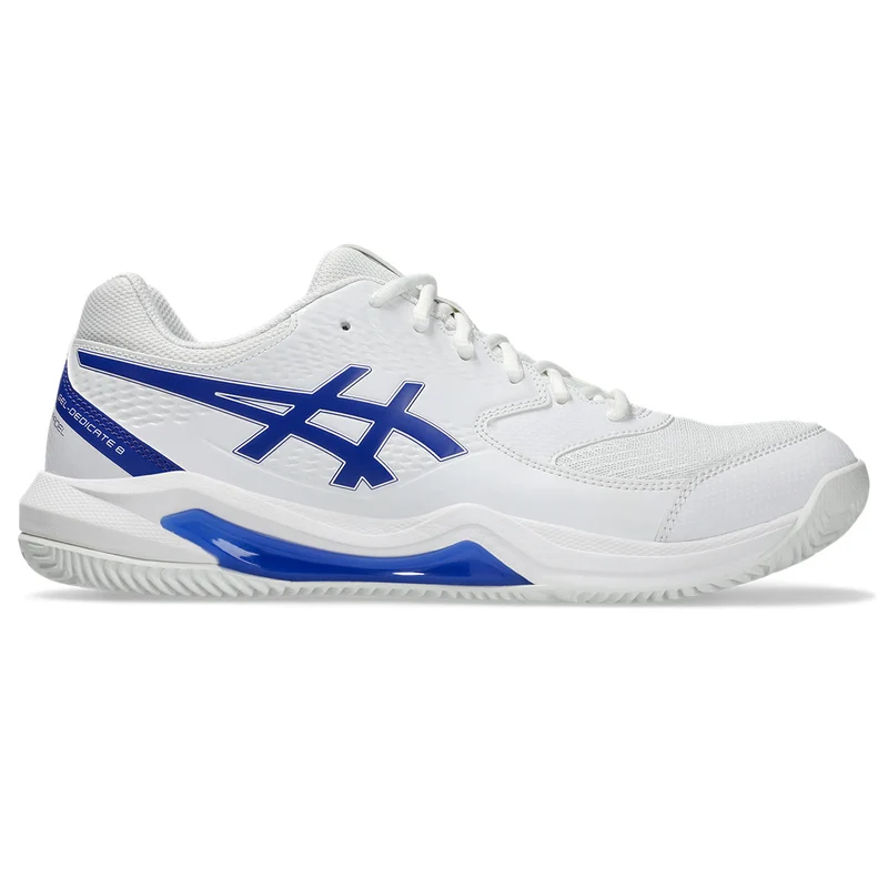Asics Padelschoen Gel Dedicate 8 Padel Heren Wit Blauw