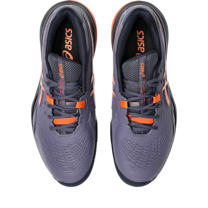Asics Tennisschoen Gel Resolution X Indoor Heren Paars Oranje