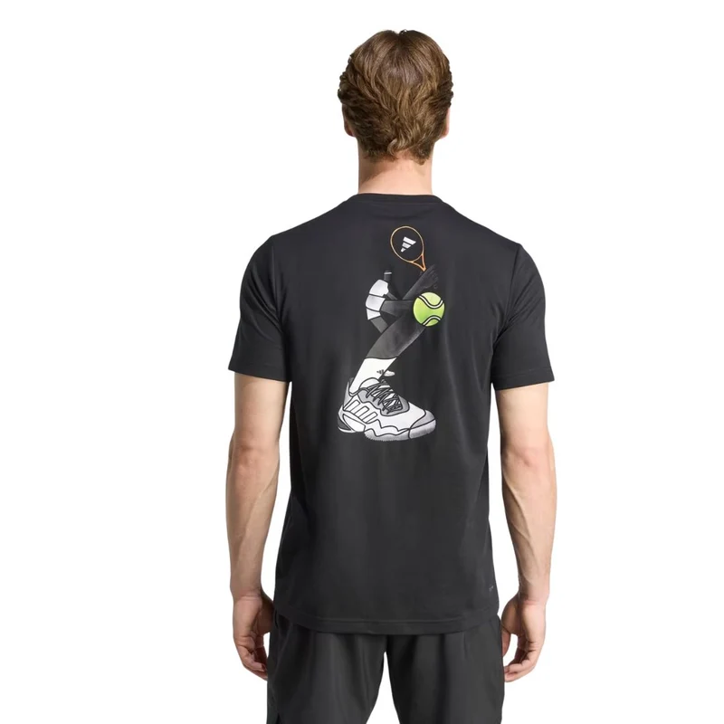 Adidas T-Shirt Graphic Tee Barricade 25th Zwart
