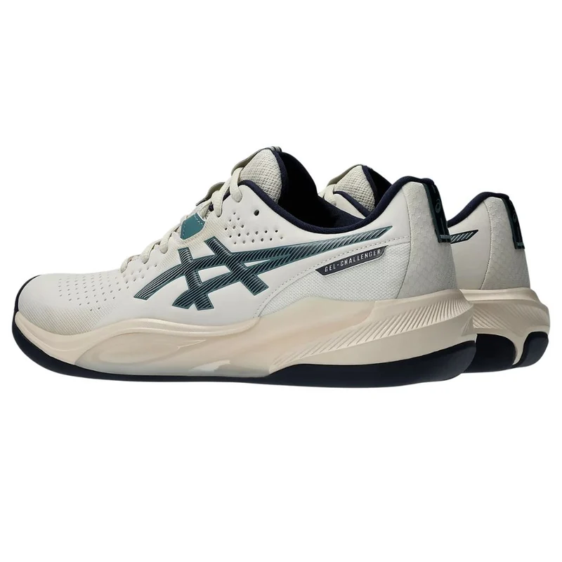 Asics Tennisschoen Gel Challenger 15 Indoor Heren Offwhite Blauw