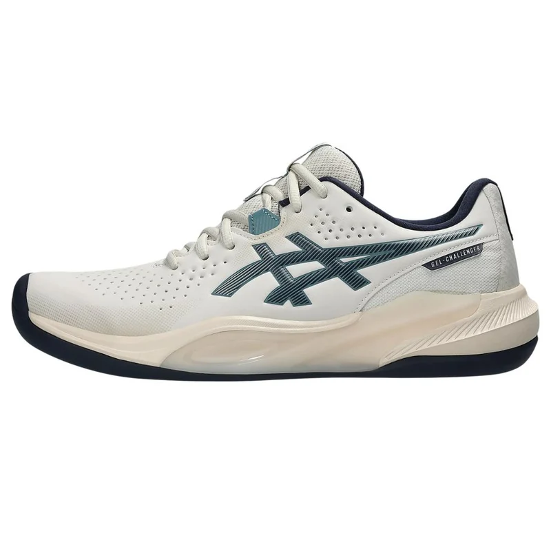 Asics Tennisschoen Gel Challenger 15 Indoor Heren Offwhite Blauw