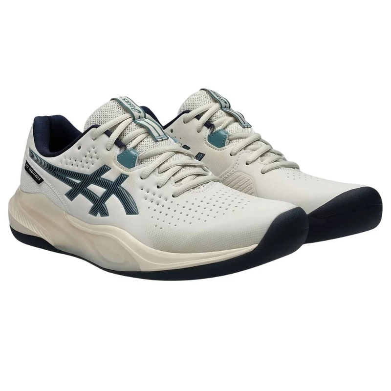 Asics Tennisschoen Gel Challenger 15 Indoor Heren Offwhite Blauw