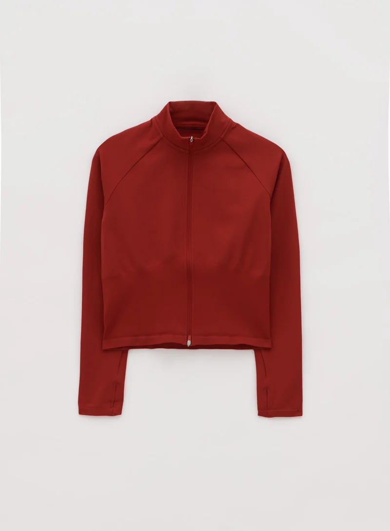 Cayenne Shape Seamless Zip Jacket