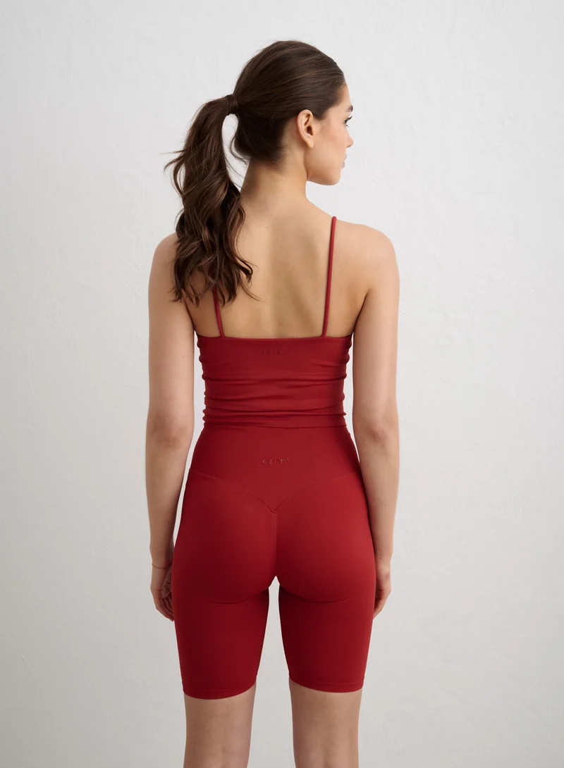 Cayenne Shape Seamless Strap Singlet