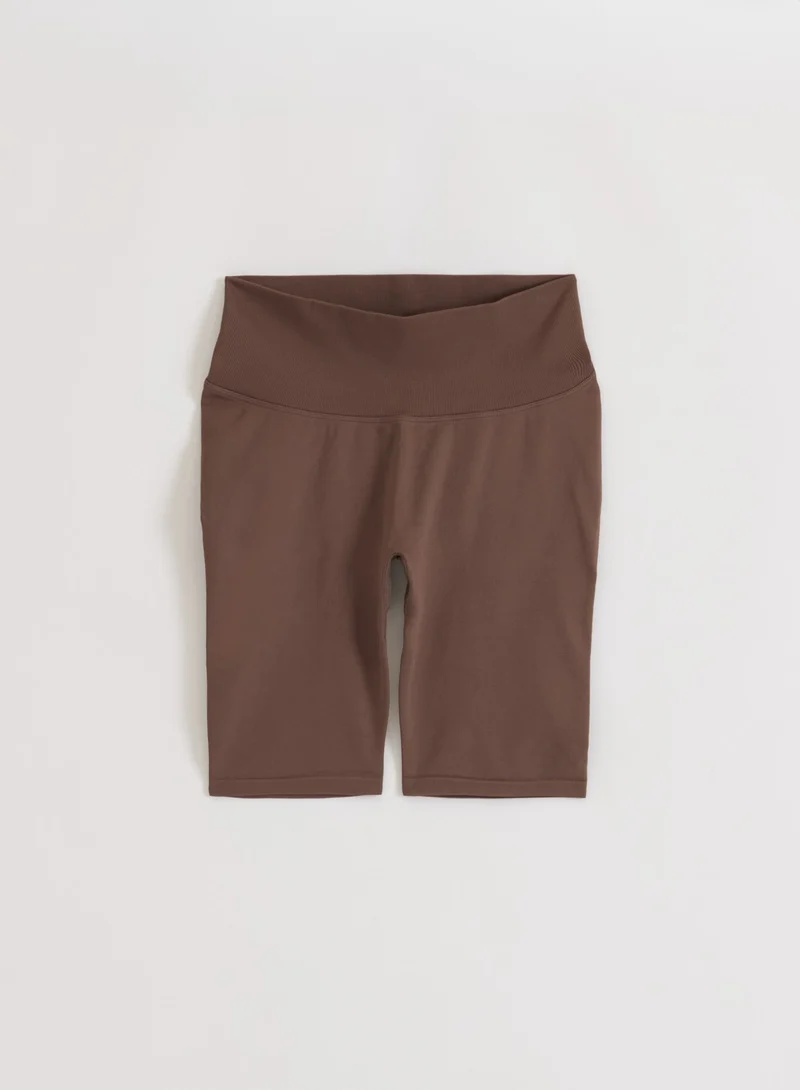 Macchiato Shape Seamless Biker Shorts