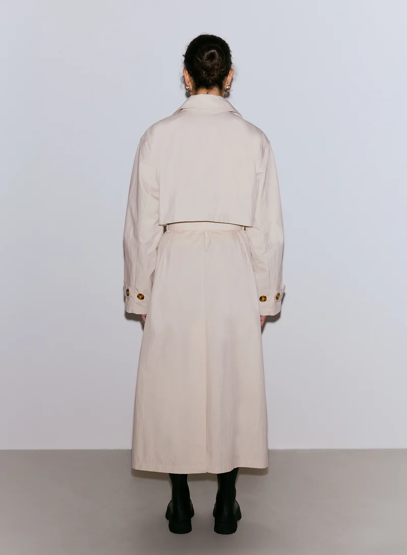 Café Au Lait Femme Trenchcoat