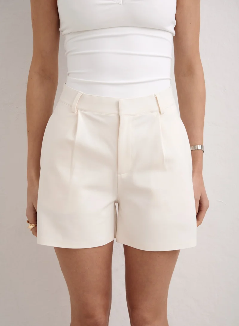 Off White Luxe Bermuda Shorts