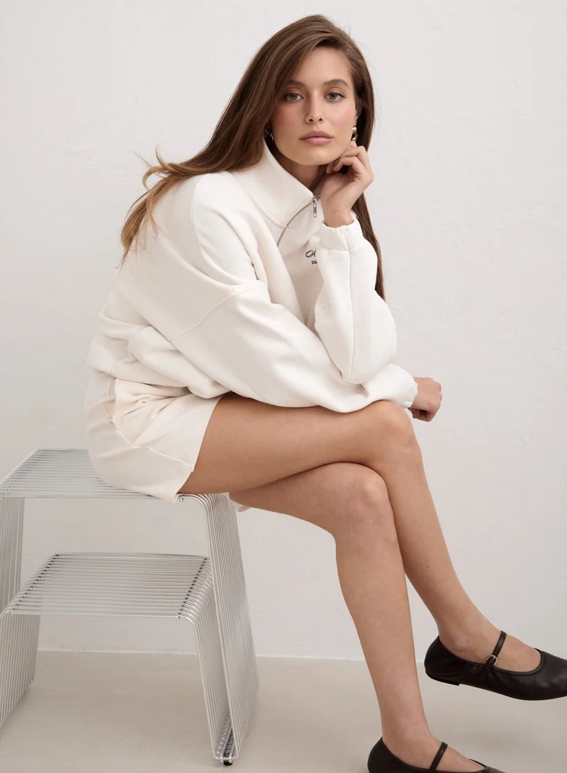 Off White Luxe Bermuda Shorts