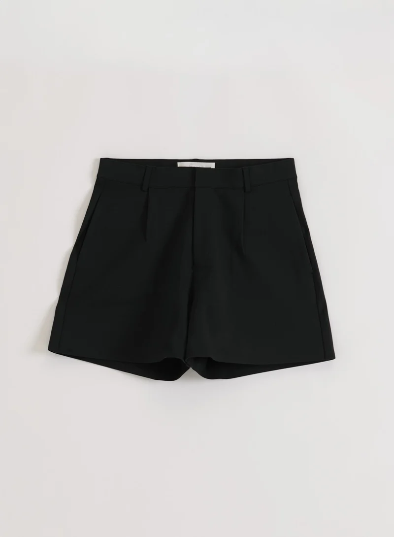 Black Luxe Bermuda Shorts