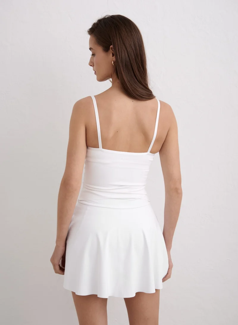 White Sense Contour Singlet