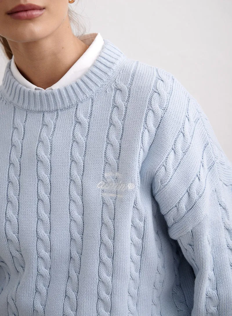 Aura Club Cable Knit Sweater