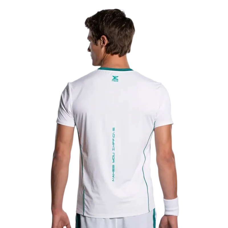 Camiseta Nox Pro White/Ivy Green 2026