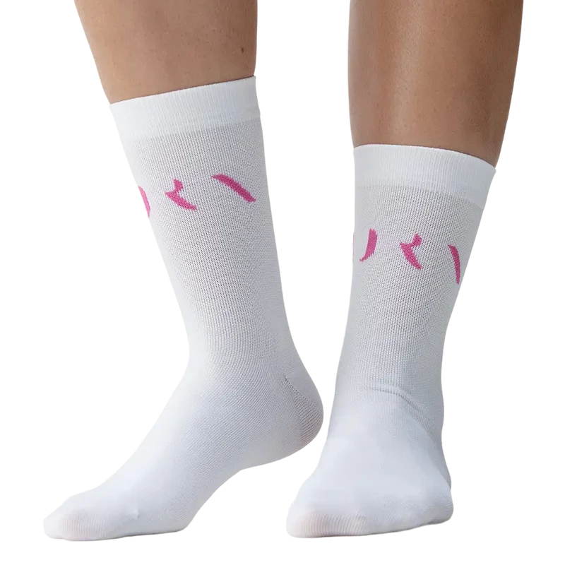Calcetines Born Living Yoga Acari White/Fuxia