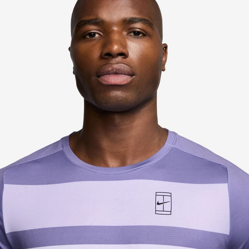 Court Dri-FIT Advantage Print T-Shirt Herren - flieder, weiß