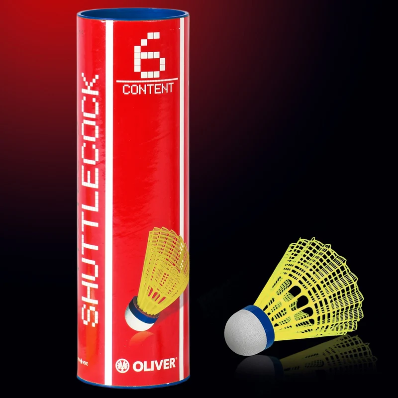 Badminton Bälle Pro-Tec 5 / 6er gelb-blau