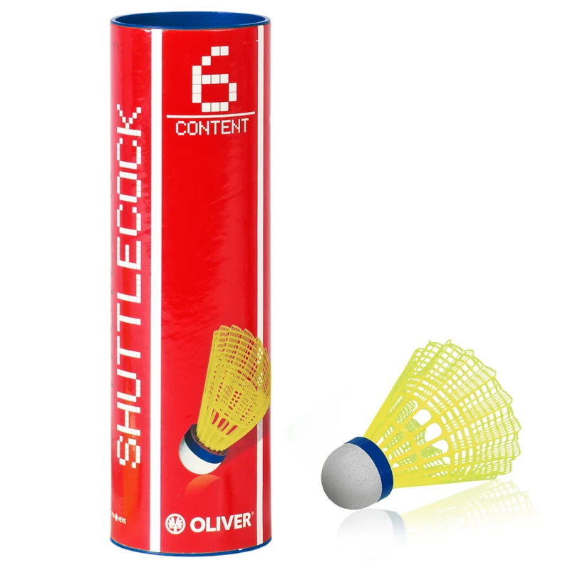 Badminton Bälle Pro-Tec 5 / 6er gelb-blau