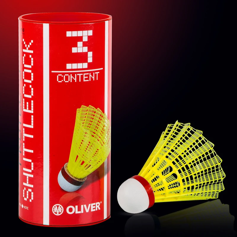 Badminton Bälle Pro-Tec 5 / 3er rot