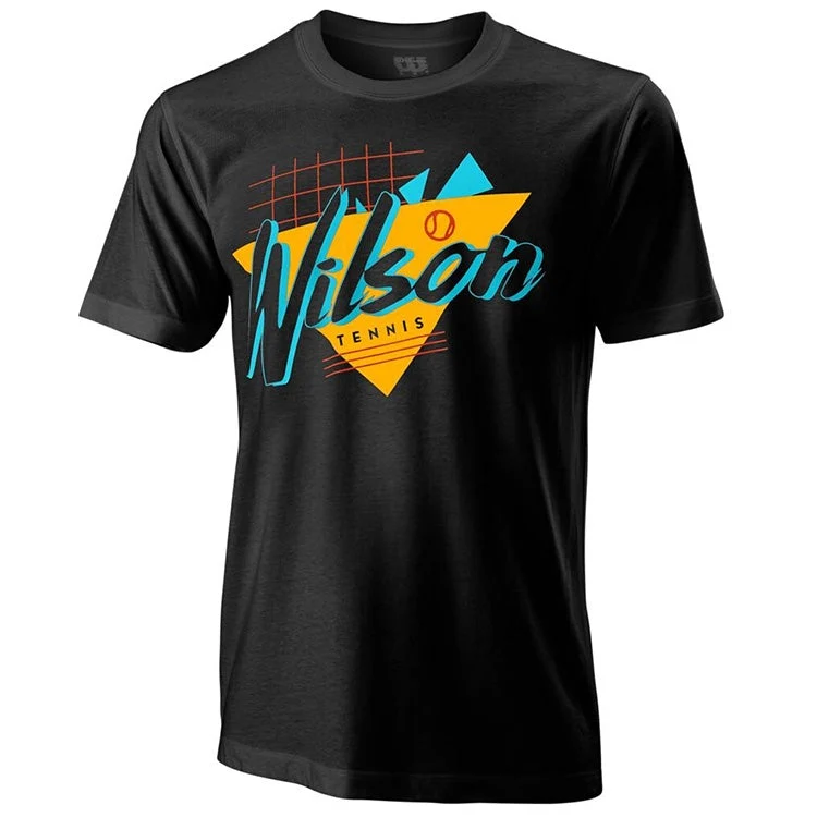 Wilson T-Shirt Nostalgia Tech Heren Zwart