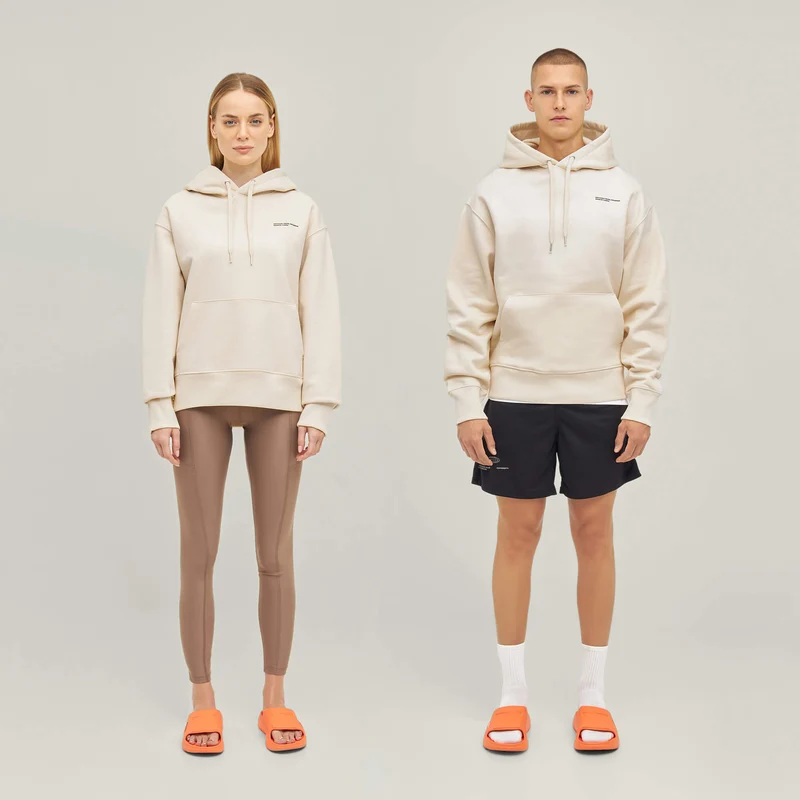 Relaxed Heavy Offcourt Hoodie - Off-White