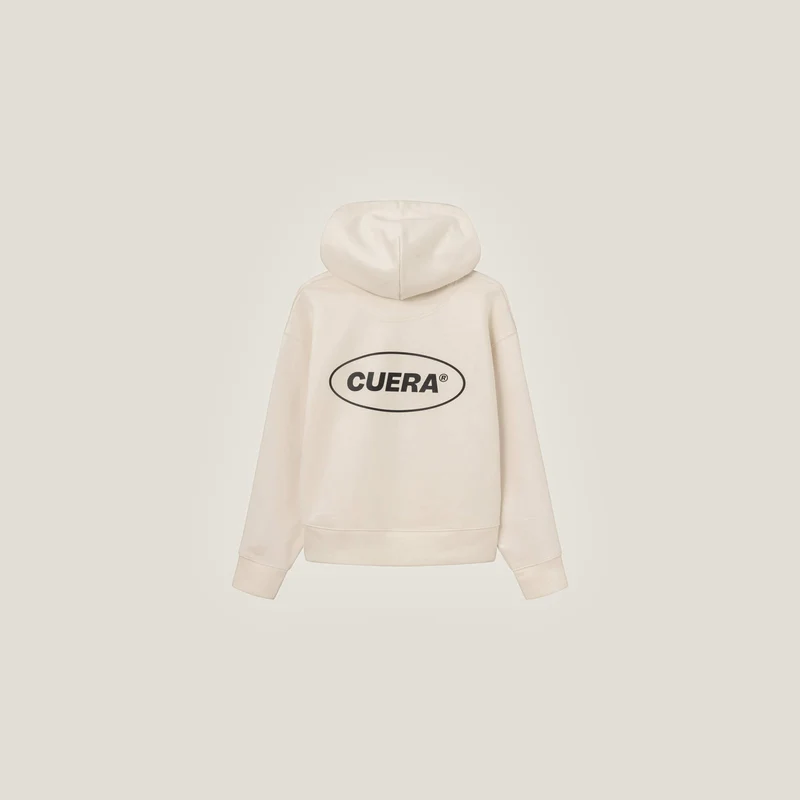 Relaxed Heavy Offcourt Hoodie - Off-White
