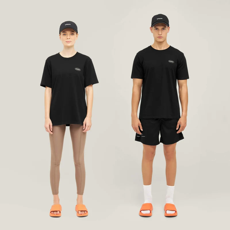 Relaxed Heavy Offcourt T-Shirt - Schwarz