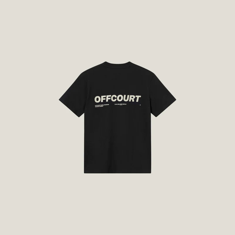 Relaxed Heavy Offcourt T-Shirt - Schwarz