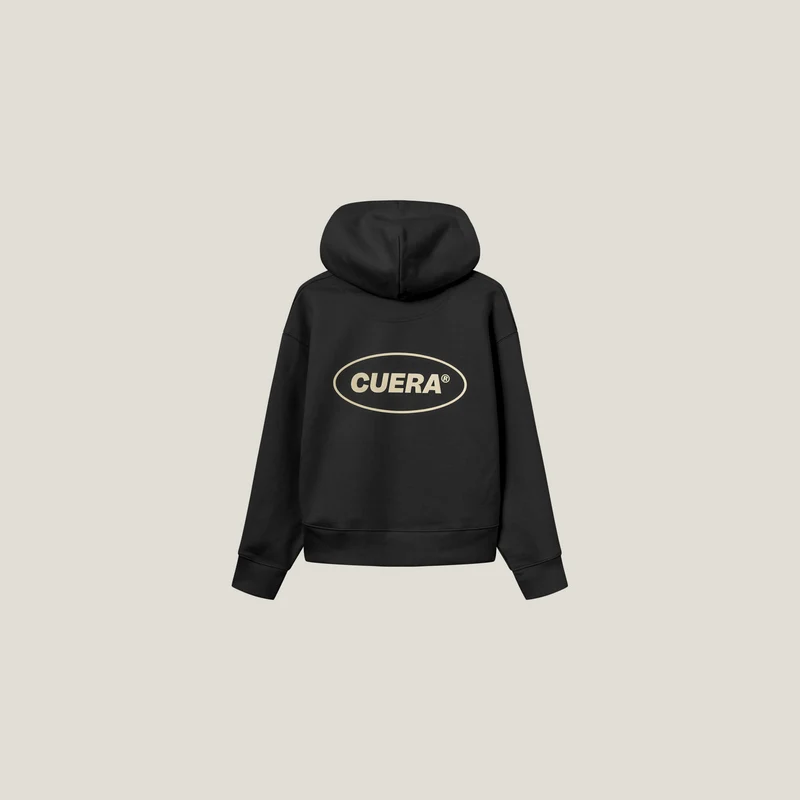 Relaxed Heavy Offcourt Hoodie - Schwarz