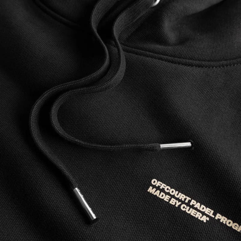 Relaxed Heavy Offcourt Hoodie - Schwarz
