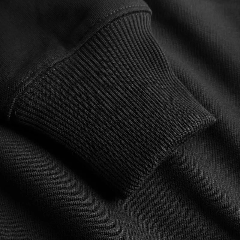 Relaxed Heavy Offcourt Hoodie - Schwarz
