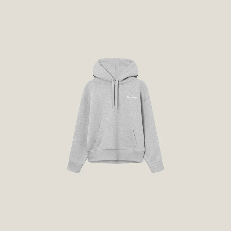 Relaxed Heavy Offcourt Hoodie - Grau