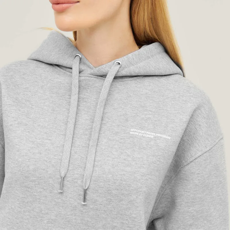 Relaxed Heavy Offcourt Hoodie - Grau