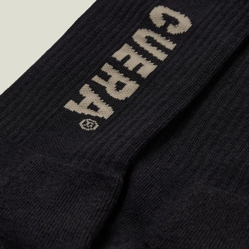 2-pack Cuera Padel Socks - Schwarz / Sand