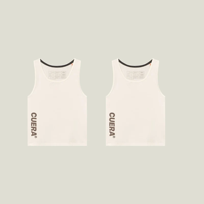 Oncourt Off White Slim Tank Top 2-pack