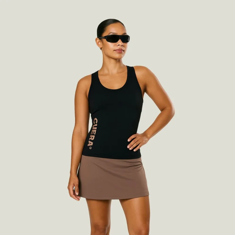 Oncourt Black Slim Tank Top 2-pack